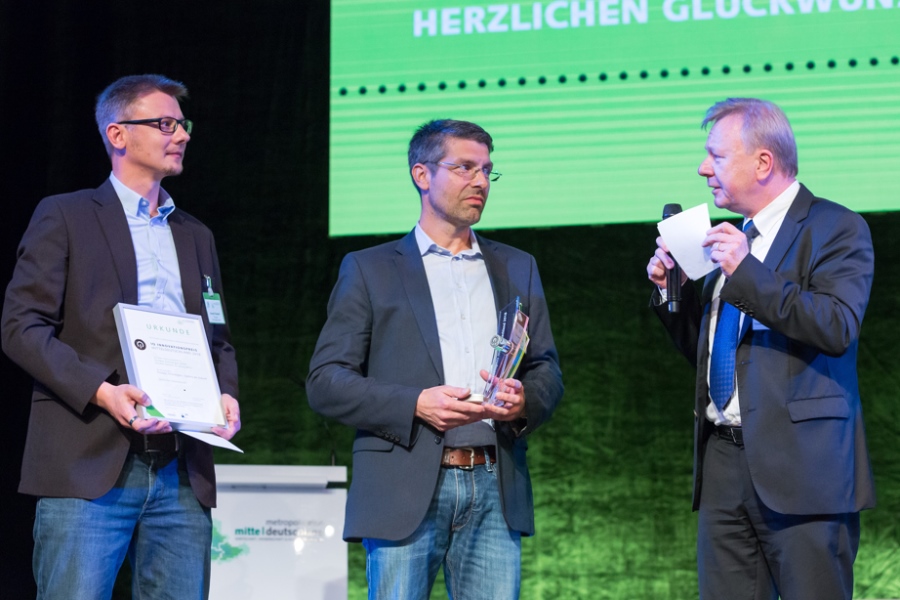 Das Trionplas-Technologies-Team bei der IQ-Preisverleihung