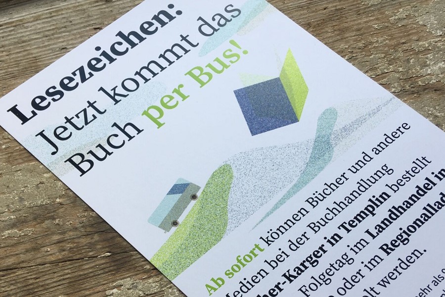 Bücher lassen sich auch per Bus bestellen