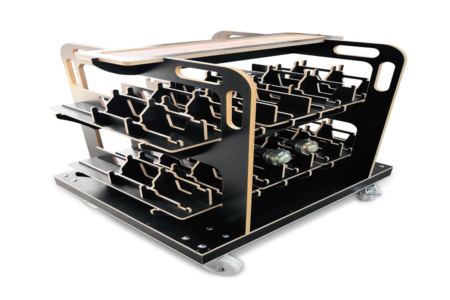 Ansicht des smarten Transportwagens